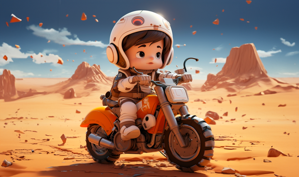 Motocykl na Marsie